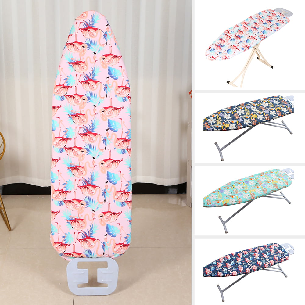 15x 48 iiSPORT Heat-Reflective Ironing Board Cover & Cotton Pad with Drawstring Cord Blue and White
