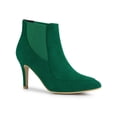 thumbnail image 1 of Unique Bargains Women's Pointed Toe Stiletto Heel Chelsea Boots, 1 of 7