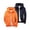 Blue, variant on 2 Pack Kids Solid Hooded Softshell Jacket Set Boys Girls Light Windproof Outdoor Coat Pockets Autumn Casual Outerwear Navy 5-6 Years