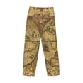 thumbnail image 3 of Vsdgher World Map1 Print Mens Pajama Pants Sleep & Lounge Pants, PJ Bottoms With elastic waistb and Pockets, 3 of 5