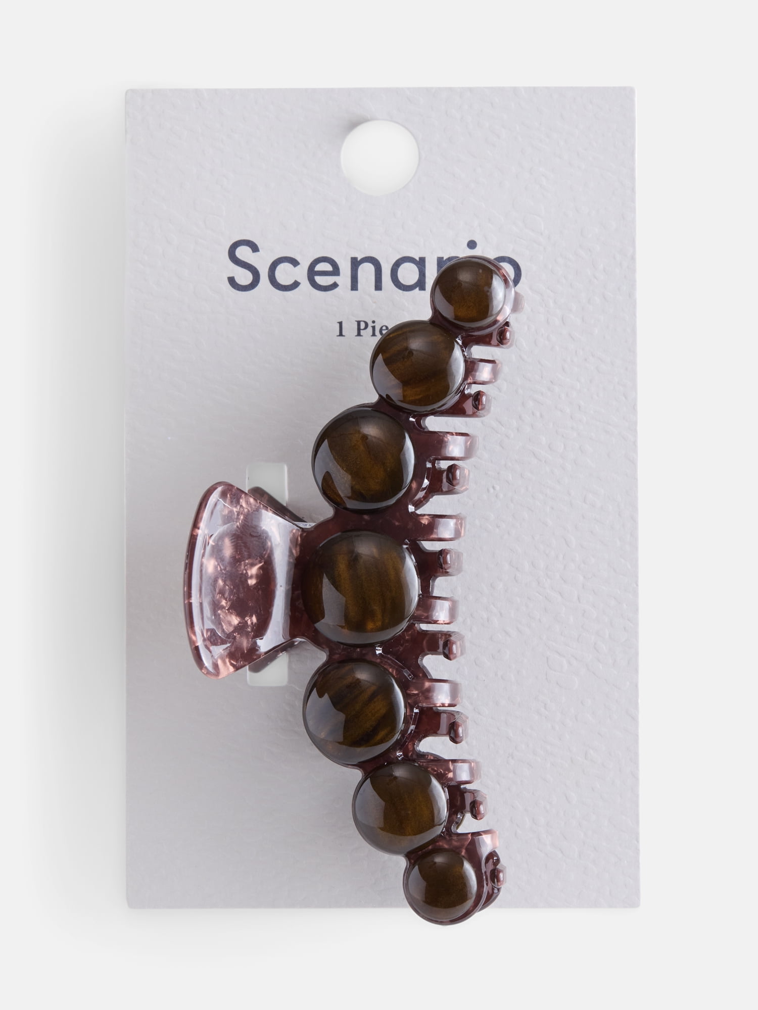 Scenario Women's Cat Eye Hair Claw Clip, Brown