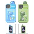 thumbnail image 4 of Juguete para teléfono inteligente dinosaurio para niños: ¡10 juegos de aprendizaje, doble cámara y reproductor de música!, 4 of 12