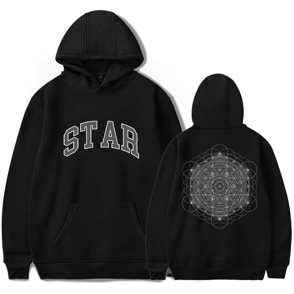 2hollis Merch Star Hoodie Women Men Long Sleeve Hooded Sweatshirt Casual Streetwear Pullover