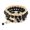 Black, variant on 3 Sets/12PCS Women Bracelets Multilayer Faux Glaze Jewelry Elasticity Tassel Bangles for Beach ,Grey