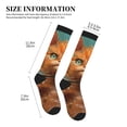 thumbnail image 2 of Lsque Strong Kitten Lifting Weights Pattern Sport Compression Socks for Men & Women 15-20 mmHg Knee High Nurse Pregnant Running Medical and Travel Athletic, 2 of 6