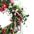 thumbnail image 5 of COM1950s Spring Wreath for Front Door, Artificial Flower Garland with Realistic Tulips and Foliage, Handmade Outdoor Indoor Porch Decoration for Spring Summer Home Decor, 5 of 6