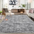 thumbnail image 2 of Shininglove Washable Area Rugs 10' x 13' Large Modern Abstract Plain Texture Living Room Carpet, Contemporary Non-Slip Accent Floor Mat for Playroom Nursery Room(Grey), 2 of 7