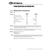 BG Transmission Service PN 106 Cleaner PN 310 Conditioner
