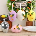 thumbnail image 2 of Wosthever 2 piezas de decoración primaveral con colores brillantes clásicos de Pascua y espuma de moda para fiesta de Pascua DIY. Kits de decoración para fiestas Rosa 10*10*13CM, 2 of 6