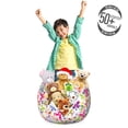 thumbnail image 3 of Butterfly Storage Toy Bag Chair, Spring Season Themed Blooming Nature Inspired Flora and Fauna Pattern Swirls, Stuffed Animal Organizer Washable Bag, Small Size, Multicolor, by Ambesonne, 3 of 3
