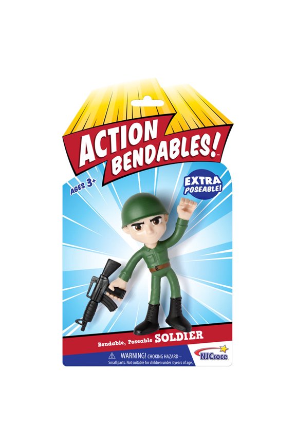 ACTION BENDALBES! - 4" Soldier Action Figure