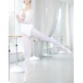 thumbnail image 2 of Classic Sheer Adult 3/4 Sleeve Leotard Top Ladies Workout Dancewear Bodysuit, 2 of 9