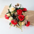 thumbnail image 1 of Nvzi Ramo de 2 flores artificiales de tacto real para decoración del hogar, la oficina y la boda (Q61, 13,9 pulgadas de largo), 1 of 5