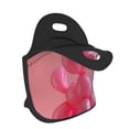 thumbnail image 2 of Pofeuu Pink Balloon Puppy Art Print Neoprene Lunch box Insulated Soft Bag Mini Cooler Thermal Meal Tote Kit for Boys, Girls,Men,Women,School,Work, Office,Black, 2 of 7