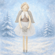 Anna Large Silver Angel Doll