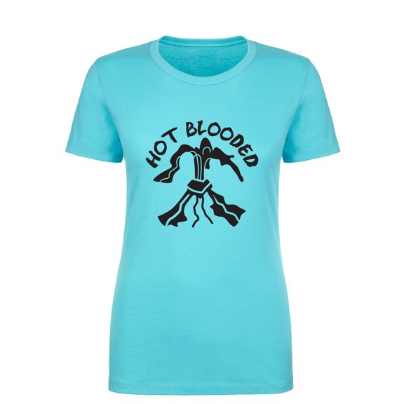 Hot Blooded Womens crewneck tee
