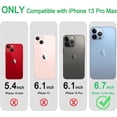 thumbnail image 2 of Compatible with iPhone 13 Pro Max Case Clear, Transparent Soft Shockproof Protective Slim Thin Bumper Cover Phone Case, Black, 2 of 15
