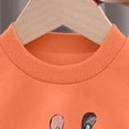 thumbnail image 6 of Hessimy Unisex Toddler Kids Spring Summer Soft Fabric 2Pcs Long Sleeve Soft Sleepwear Pjs, Unisex Kids Pjs(Orange,5-6 Years), 6 of 7