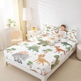thumbnail image 4 of Castle Fairy Cute Dino Twin Sheet Sets,Jungle Wildlife Dinosaur Bedding, 4 of 7