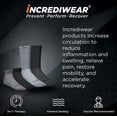 thumbnail image 2 of Incrediwear Circulation Socks – Women’s and Men’s Crew Socks (Grey, Medium), 2 of 5