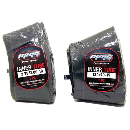 MMG Inner Tube Set 2.75/3.00-18 and 130/90-15 Straight Valve TR4