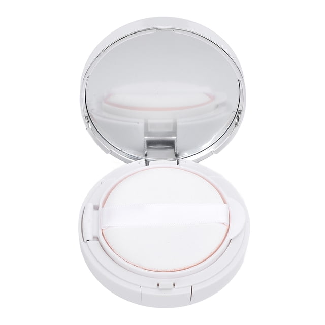 Caja De Base De Cojín Vacía, Evita Fugas Caja De Contenedor De Polvo De Maquillaje Multiusos Recargable Con Cuchara De Espejo Para Rubor Líquido