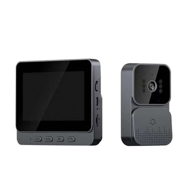 4.3 Inch IPS Screen 2.4G Wireless Visual Intercom Doorbell with Screen, Wireless Smart High-definition Video Monitoring Intelligent Doorbell Two-Way intercom for Villa Home Office Apartment