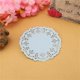 thumbnail image 3 of Decora tapetes de papel de encaje blanco redondo de 3,5 pulgadas para decoración de vajilla de boda, paquete de 100 Feliz Sencillez, 3 of 3