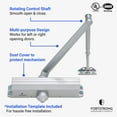thumbnail image 4 of Fermeture de Porte Commerciale FS-7600 - Mécanisme de Fermeture Automatique de Porte Standard Commercial de Grade 1 Réglable - Conforme ADA - Alu, 4 of 4