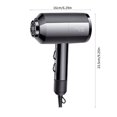 thumbnail image 3 of COFEST Portable Hair Dryer with Constant Temperature, Quiet Travel Hair Dryer for Home Use, Dual-Ion Hot and Cold Wind Hairdryer. Black, 3 of 8