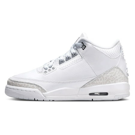 Nike Air Jordan 3 Retro White / Metallic Silver / White DM0967-111 Grade-School Size 6