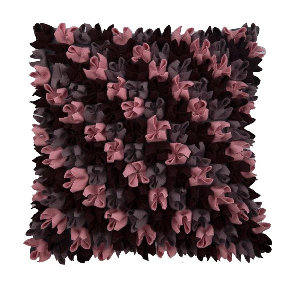 The HomeCentric Pillow Covers, Plum Shams, 3D Felt Purple, Wine & Pink Origami Pillow Shams, Pack of 2, 24x24 inch (60x60 cm) Pillow Sham, Square Felt Pillow Shams, Pillow Shams, Abstract - Love Punch
