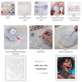 thumbnail image 3 of Paint By Numbers Kit for Adults Beginner - DIY Colorful Geometric Face Art Laughter Canvas Painting Kits for Adults, Frameless Paint By Number for Adults for Home Wall Decor 16x20 Inch, 3 of 7