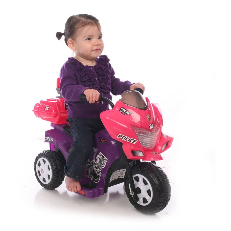 Kid Motorz Lil Patrol 6v Battery Powered Ride on Blue and White for sale online 