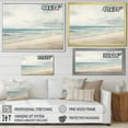 thumbnail image 4 of Designart "Serene Beach Horizon In Soft Colors II" Coastal Minimalism Floater Framed Canvas Prints, 4 of 5