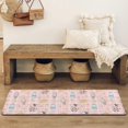 thumbnail image 4 of Pink Cow Dairy Pattern Bathroom Rugs Mat,Non Slip Microfiber Bathroom Rug,Rubber Backing,Soft Bathroom Mats for Bathroom Floor,Tub and Shower,47x17in(120x43cm), 4 of 5