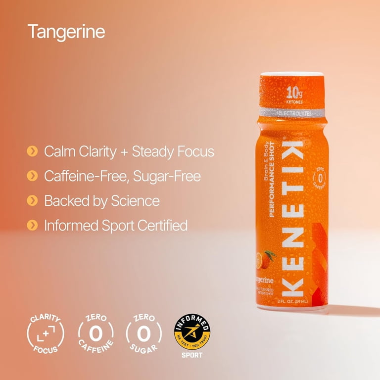 KENETIK Caffeine-Free Focus Shots – Brain Fuel for Mental Clarity