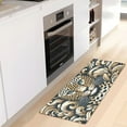 thumbnail image 3 of Bath Mat Soft Plush Non-Slip Absorbent Bathroom Rugs 39"x20" Luxury Leopard in Leaves, 3 of 8