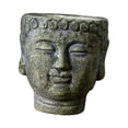 thumbnail image 2 of Maceta con cabeza de Buda, contenedor de plantas, bonsái, adorno creativo, decoración, florero, macetero para interior, escritorio, oficina y exterior Verde, 2 of 8