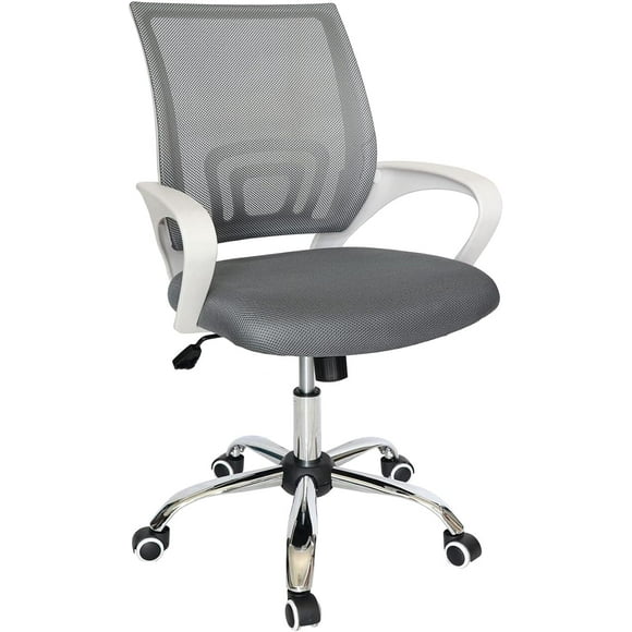 Silla de Oficina Ejecutiva I SEATING Black Jack Blanca y Gris, Reclinable, Ergonómica, Altura Ajustable