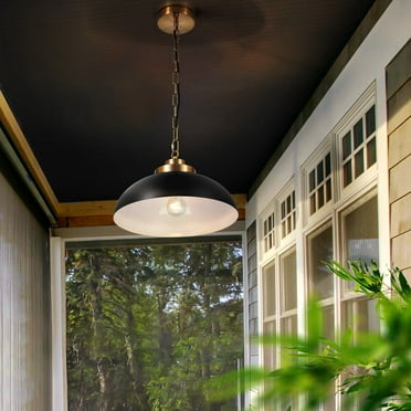 KPIBEST House Pendant Light Fixtures Farmhouse Ceiling Lights for Kitchen Island - 13.8 Inch Adjustable Mini Hanging Light Fixtures for Bedroom, Hallway, Bar, Over Sink