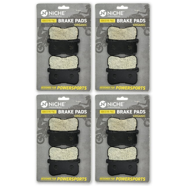 Niche Rear Brake Pad for Harley Davidson Freewheeler Organic Motorcycle 4 Pack 519-KPA2650D