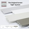 thumbnail image 3 of Screen Tight Porch Screening System - Cap and Base - 20 pk - 1.5-in x 96-in, White - Screen Tight Screen Porch Kit Frame System - DIY Screened in Porch Kit & Patio Enclosure - Easy Install, 3 of 4
