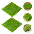thumbnail image 2 of Shisuyan PVC Micro Landscape Lawn Grass Moss Simulation Turf Green 2Pack 11.8x11.8in, 2 of 8