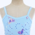 thumbnail image 4 of IBTOM CASTLE Kid Girls Butterfly Sequins Camisole Ballet Dance Dress Glitter Ruffle Tutu Skirt Dancewear, 4 of 10