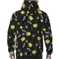 thumbnail image 5 of Hoodies for Men - Blue Purple Yellow Carnations Flowers Long Sleeve Comfrt Men'S Fashion Hoodies & Sweatshirts, Sweatshirts for Men Hoodies Pullover Clothing Clothes with Pouch, 5 of 7