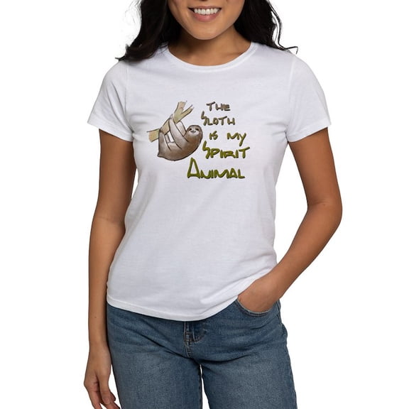 CafePress - The Sloth Is My Spirit Animal T Shirt - Women's Classic T-Shirt