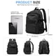 thumbnail image 2 of Mochila Lendolk ligera e impermeable para la universidad, color negro, 2 of 7