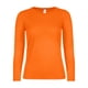 thumbnail image 1 of B&C - Camiseta deportiva de manga larga #E150 para mujer señora (Naranja), 1 of 3