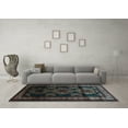 thumbnail image 3 of Ahgly Company Indoor Rectangle Persian Light Blue Traditional Area Rugs, 8' x 10', 3 of 4